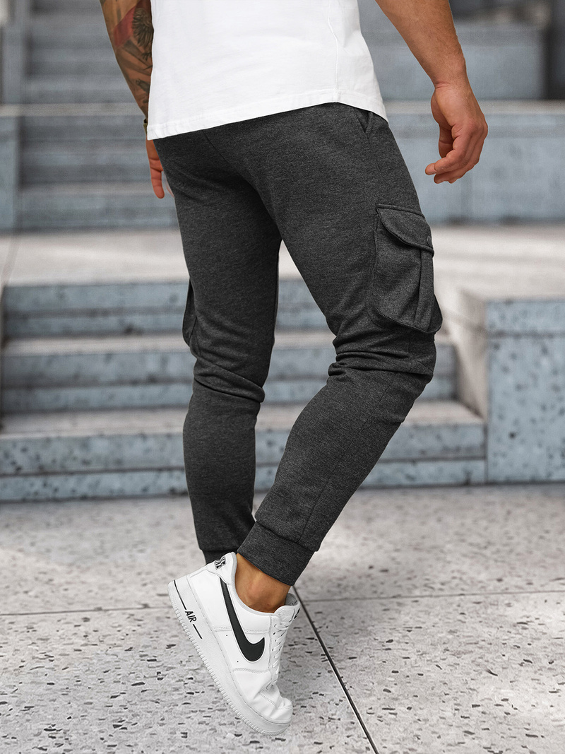 Pantalón de chándal de hombre grafito OZONEE C/316Z