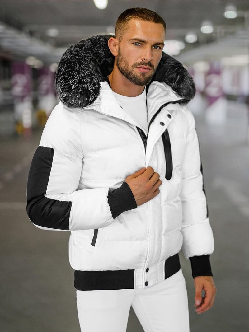 Chaqueta de hombre blanca OZONEE O/M798Z