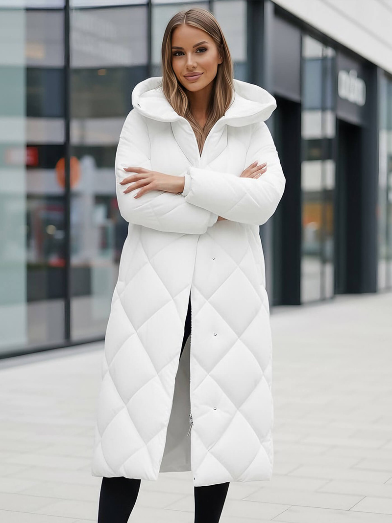 Chaqueta de mujer blanca OZONEE JS/5M3173/281Z