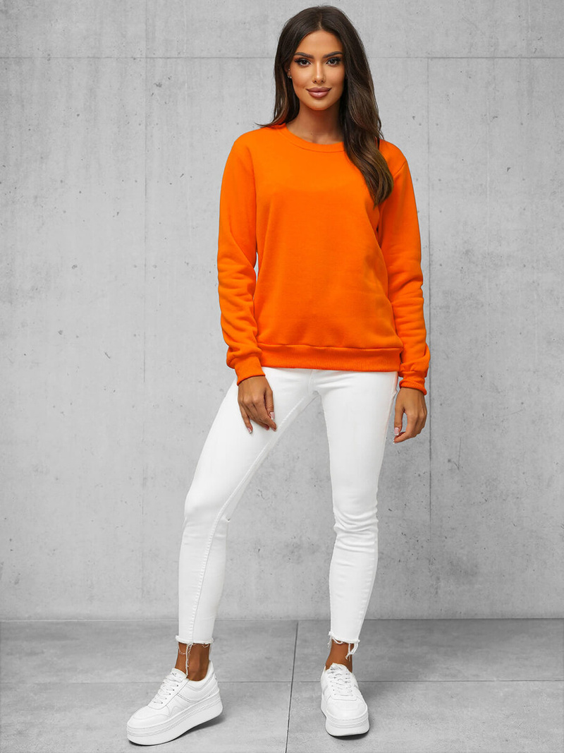 Sudadera de mujer naranja OZONEE JS/W01Z