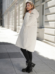 Chaqueta larga de invierno para mujer crudo OZONEE JS/5M3352/280