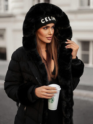 Chaqueta de mujer negra OZONEE JS/5M3156/392Z