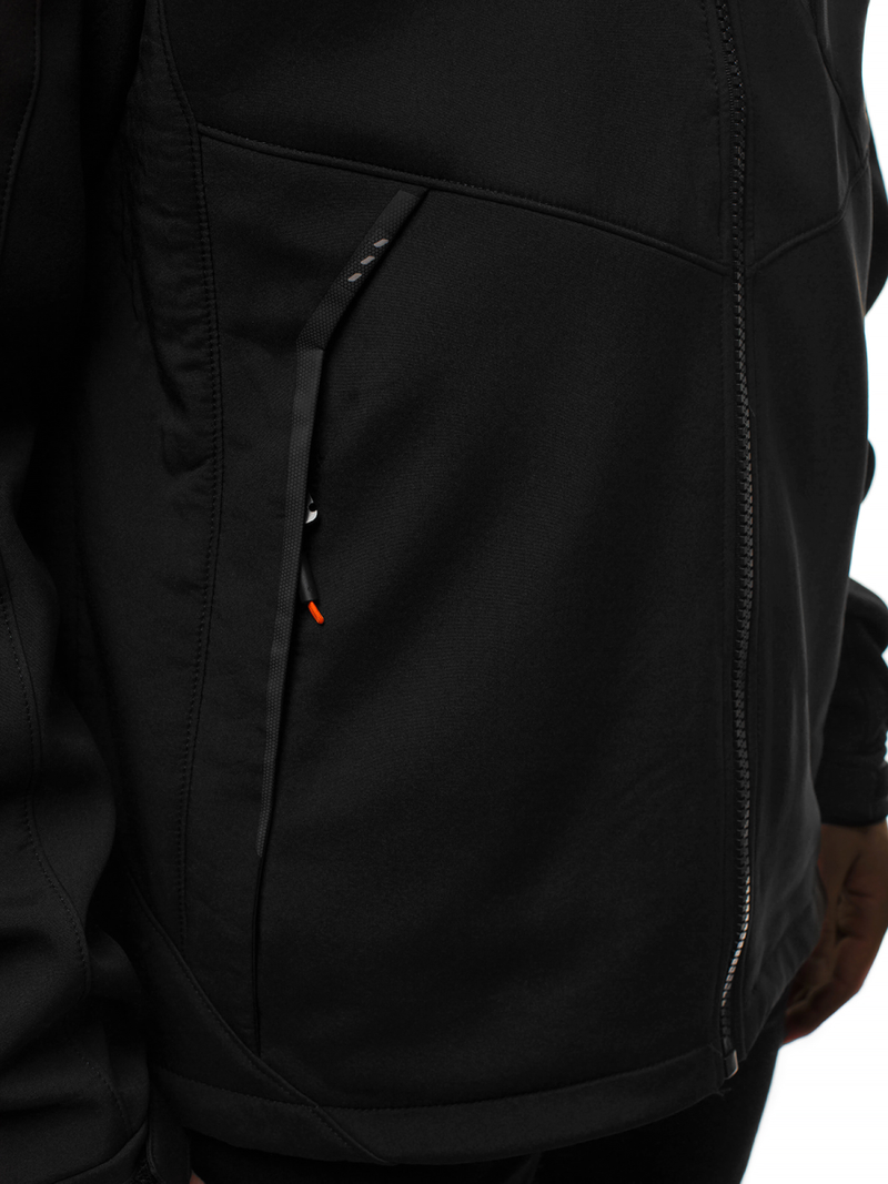 Chaqueta de hombre negro-naranja OZONEE GE/12266