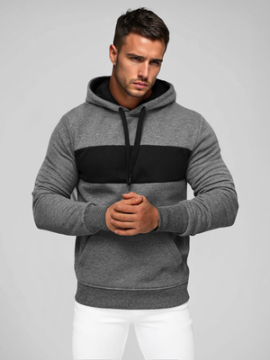 Sudadera de hombre grafito OZONEE JS/8B1315/5Z