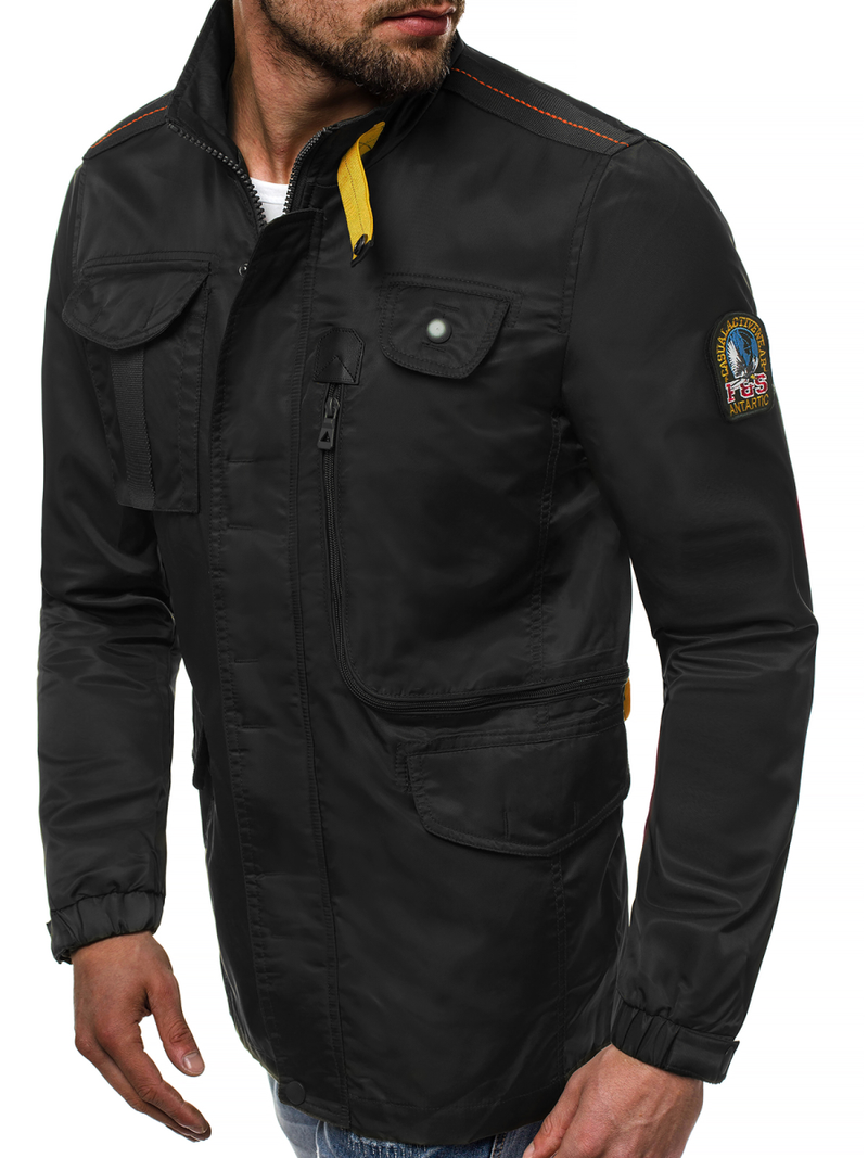 Chaqueta de hombre negr OZONEE O/99237