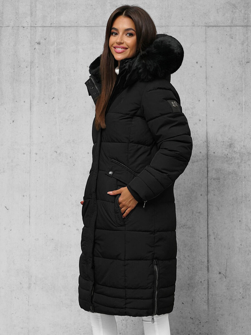 Chaqueta de mujer negra OZONEE O/W377