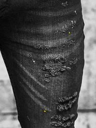 Vaqueros de hombre negras OZONEE O/MB465