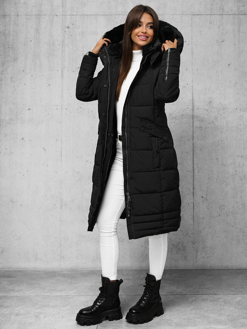 Chaqueta de mujer negra OZONEE O/W377