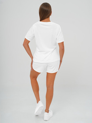 Chándal velour de mujer de blanco OZONEE JS/35C1717/1