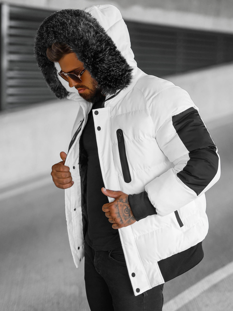 Chaqueta de hombre blanca OZONEE O/M798Z