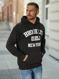 Sudadera de hombre negra OZONEE JS/8B1767/3