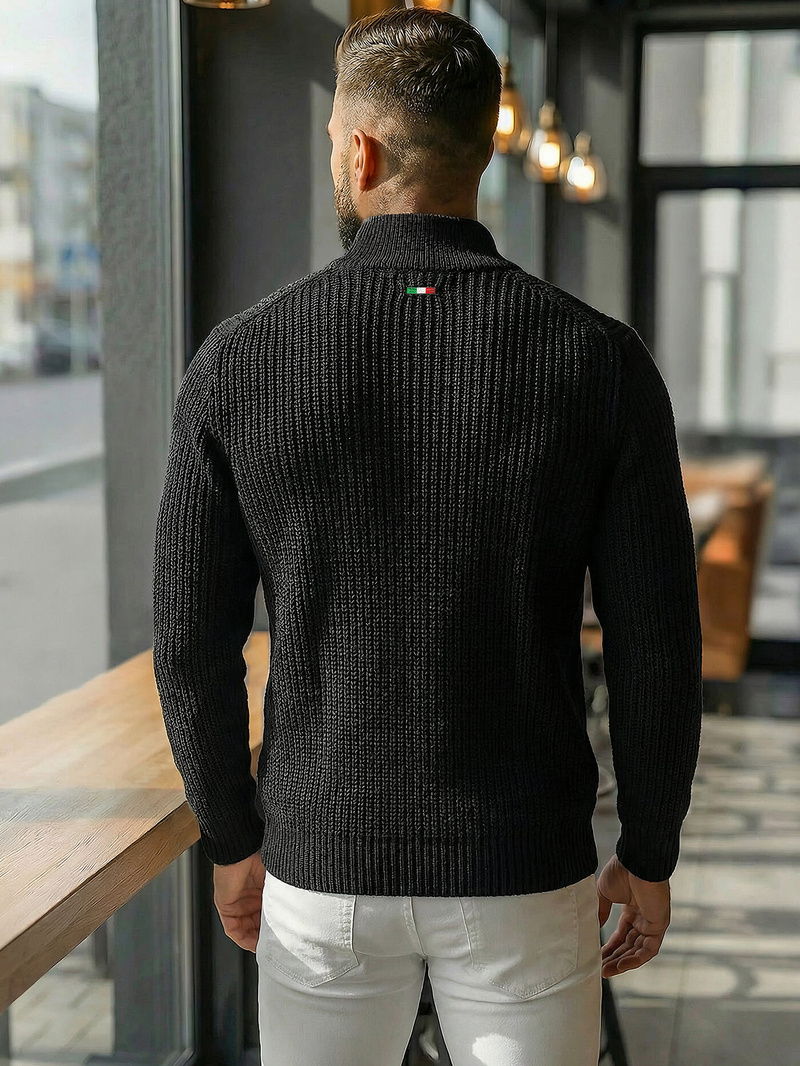 Jersey de hombre negro OZONEE NB/MM6020/4Z