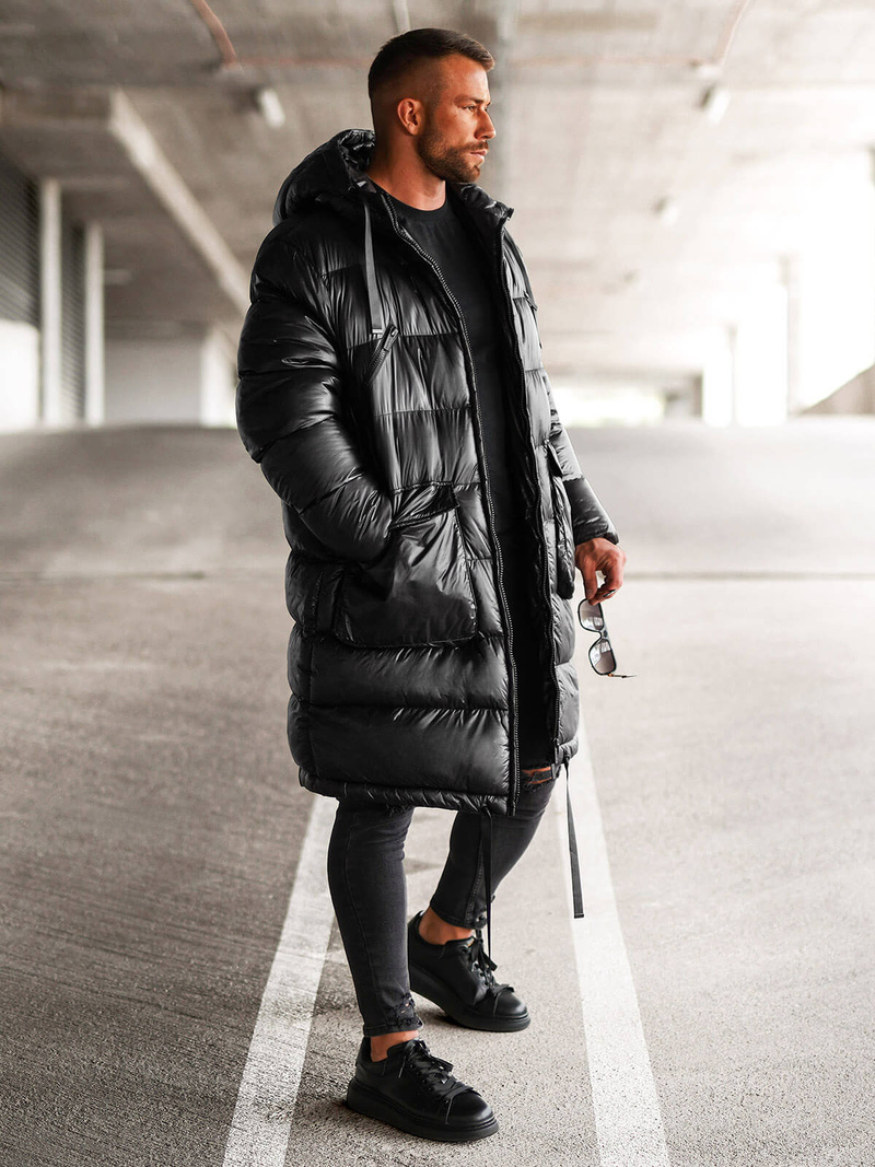 Chaqueta de hombre negro OZONEE O/M3205Z