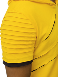 Camiseta de hombre amarillo OZONEE O/1187XZ