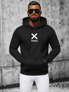 Sudadera de hombre negra OZONEE NB/MF2021