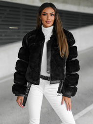 Chaqueta de mujer negra OZONEE JS/11Z8080Z