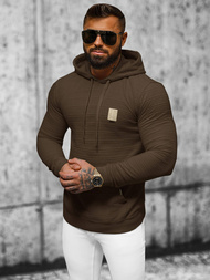 Sudadera de hombre marrón OZONEE O/TB2272