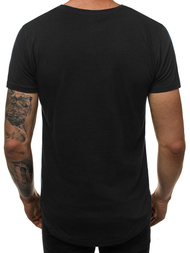 Camiseta de hombre negra OZONEE JS/SS100730Z