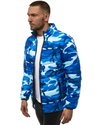 Chaqueta de hombre azul-camuflaje OZONEE JS/SM80Z