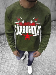 Sudadera de hombre verde OZONEE JS/Y10089