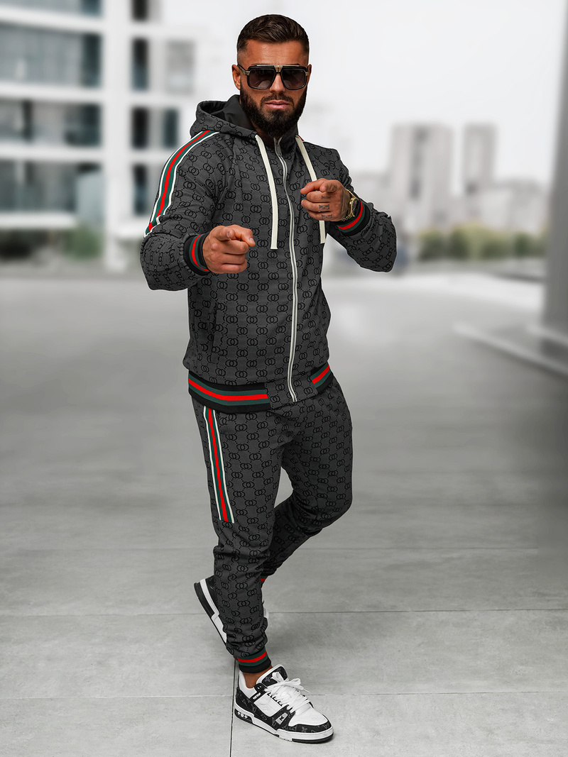 Chándal de hombre negro OZONEE O/FF5111AB