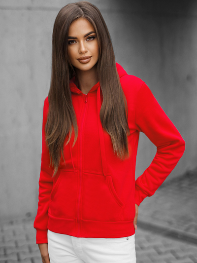 Sudadera de mujer roja OZONEE JS/W03Z