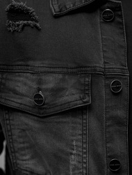 Chaqueta vaquera de hombre negra OZONEE NB/MJ506NZ