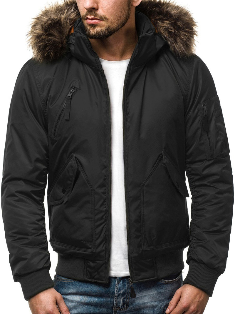 Chaqueta de hombre negra OZONEE O/99122