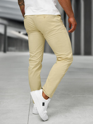 Pantalón de hombre beige OZONEE BL/SK222/6