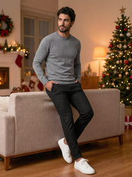 Pantalón chino de hombre negras OZONEE V/6545Z