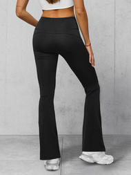 Leggings para mujer con piernas anchas negras OZONEE JS/17K570/3