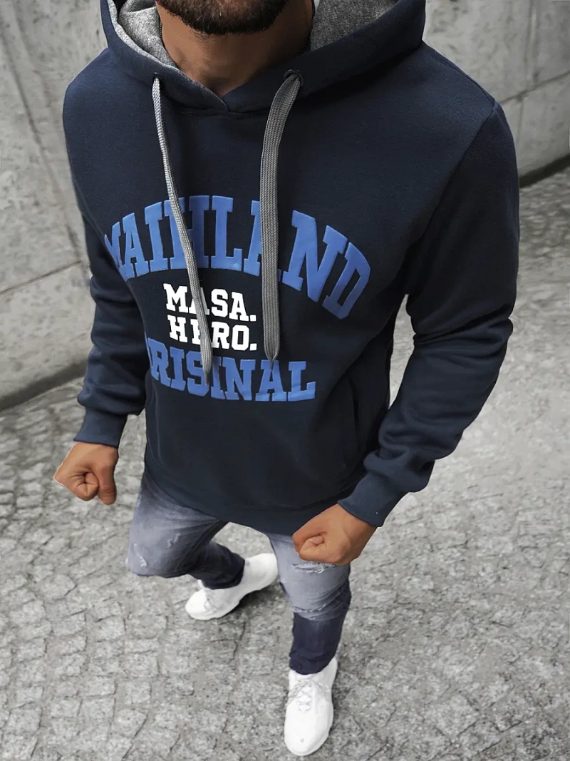 Sudadera de hombre azul marino OZONEE JS/Y10051