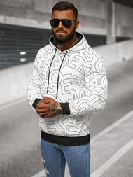 Sudadera de hombre blanca OZONEE JS/8B1232/1