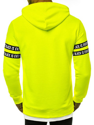 Sudadera de hombre neón amarilla OZONEE MACH/3123