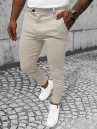 Pantalón chino de hombre beige OZONEE O/P4049