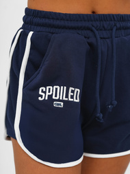 Conjunto de chándal de dos piezas azul marino-blanco OZONEE JS/M58631AB