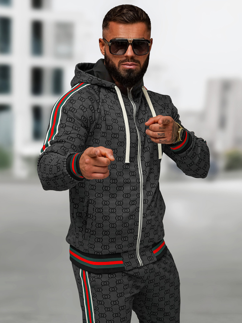 Chándal de hombre negro OZONEE O/FF5111AB