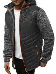 Chaqueta de hombre grafito OZONEE JS/KS2001K