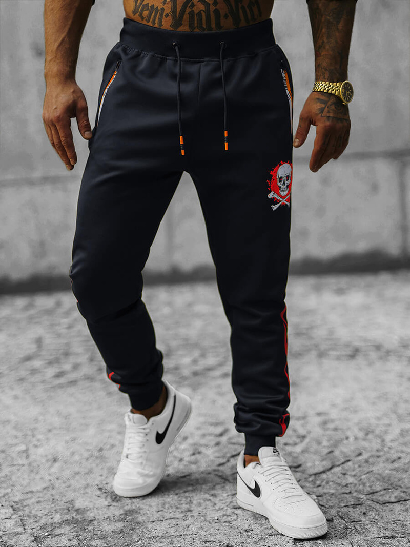 Pantalón de chándal de hombre azul marino OZONEE JS/K10237Z