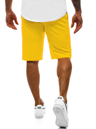 Pantalón corto de hombre amarillo OZONEE MAD/2923