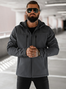 Chaqueta softshell para hombre grafito OZONEE JS/27B6525/5Z