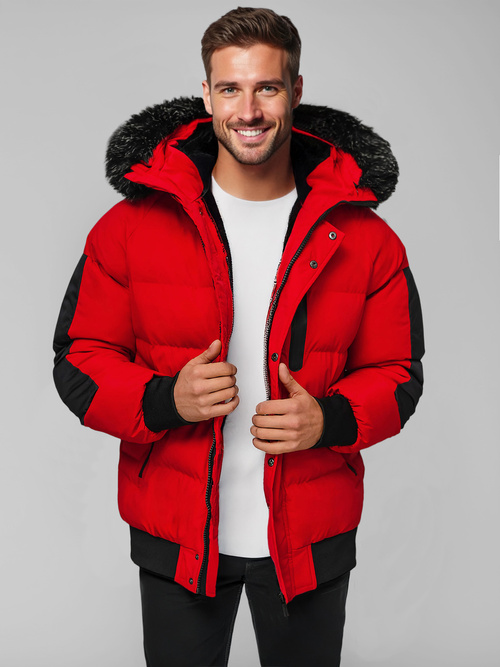 Chaqueta de hombre roja OZONEE O/M798