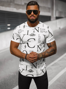Camiseta de hombre blanco OZONEE O/T6482
