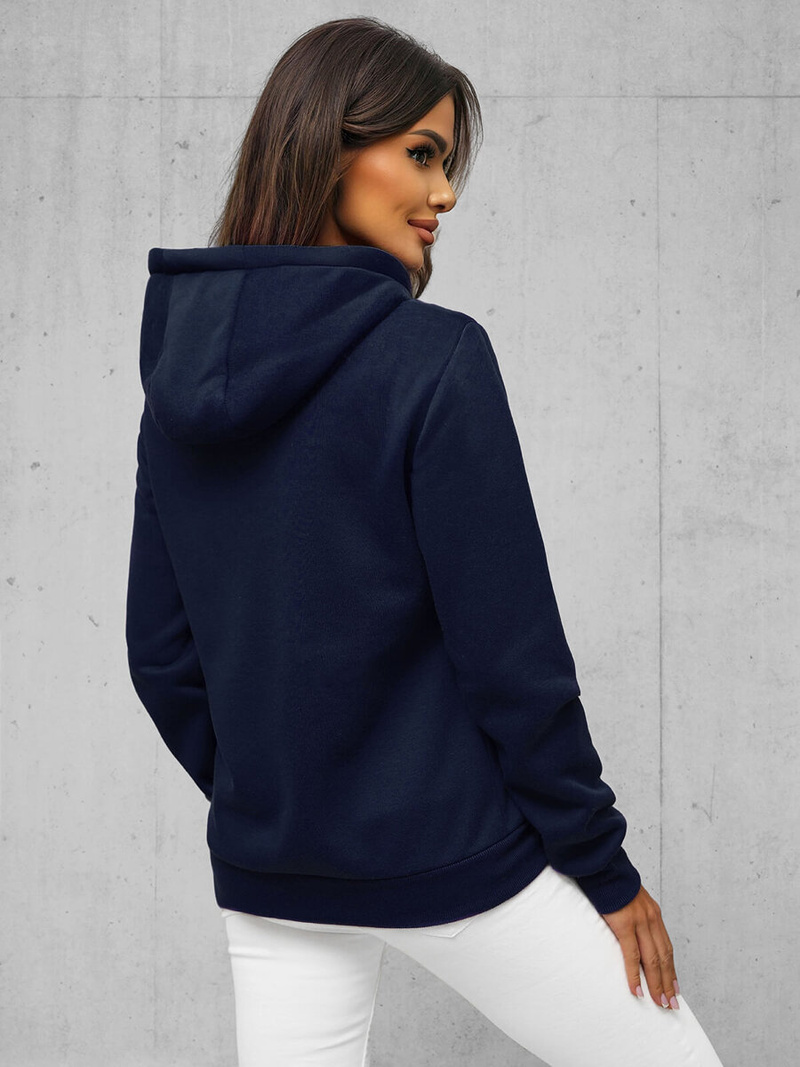 Sudadera de mujer azul marino OZONEE JS/W03Z