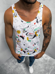 Camiseta sin mangas de hombre de color OZONEE O/BL124