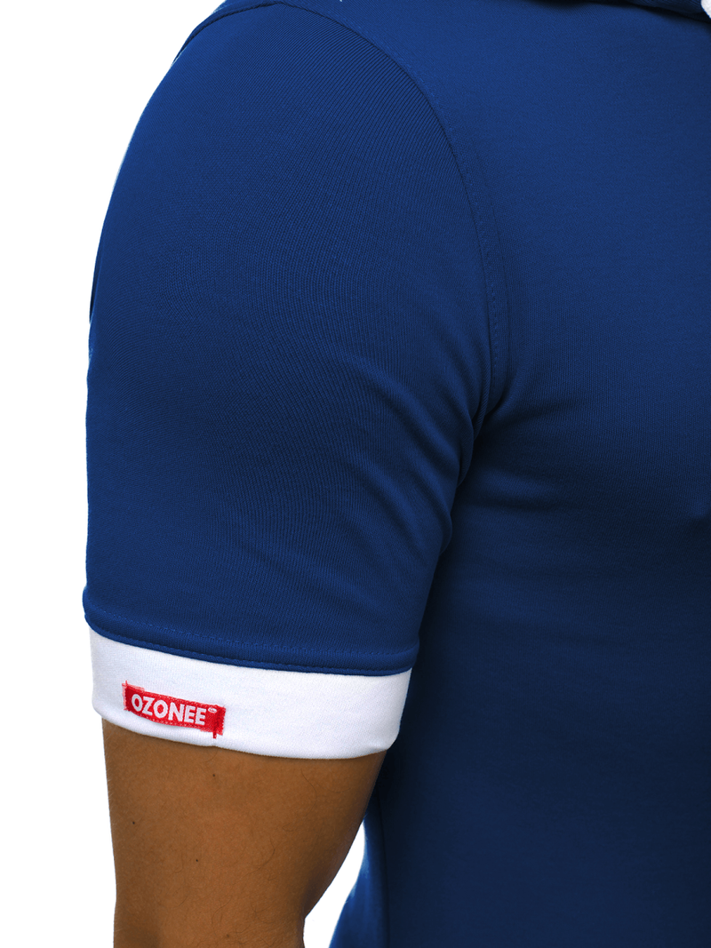 Camiseta de hombre índigo OZONEE O/1273Z