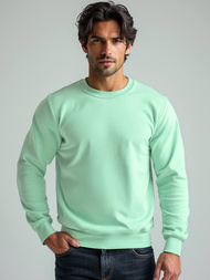 Sudadera de hombre menta OZONEE JS/2001-10Z
