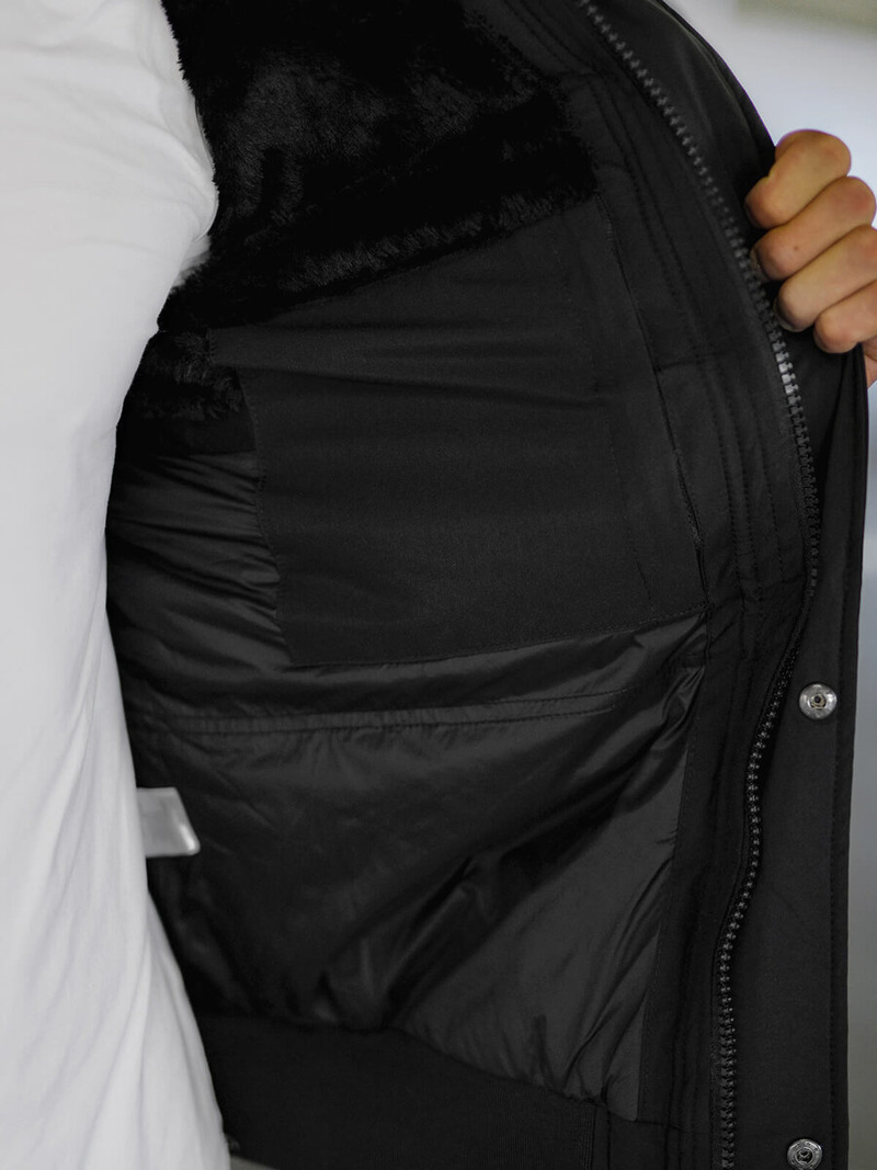 Chaqueta de hombre negra OZONEE O/M798Z