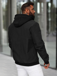 Chaqueta de hombre negra OZONEE JS/62M9502/392