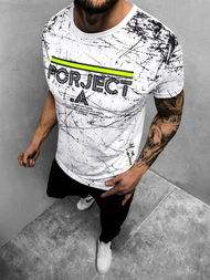 Camiseta de hombre blanca OZONEE JS/SS10917Z